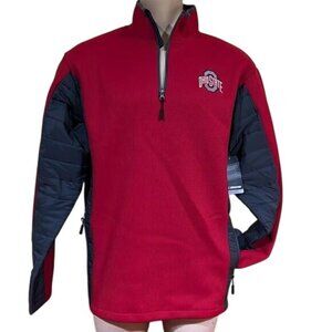 Ohio Buckeyes Performance Quarter Zip Jacket Mens Large  New Colosseum